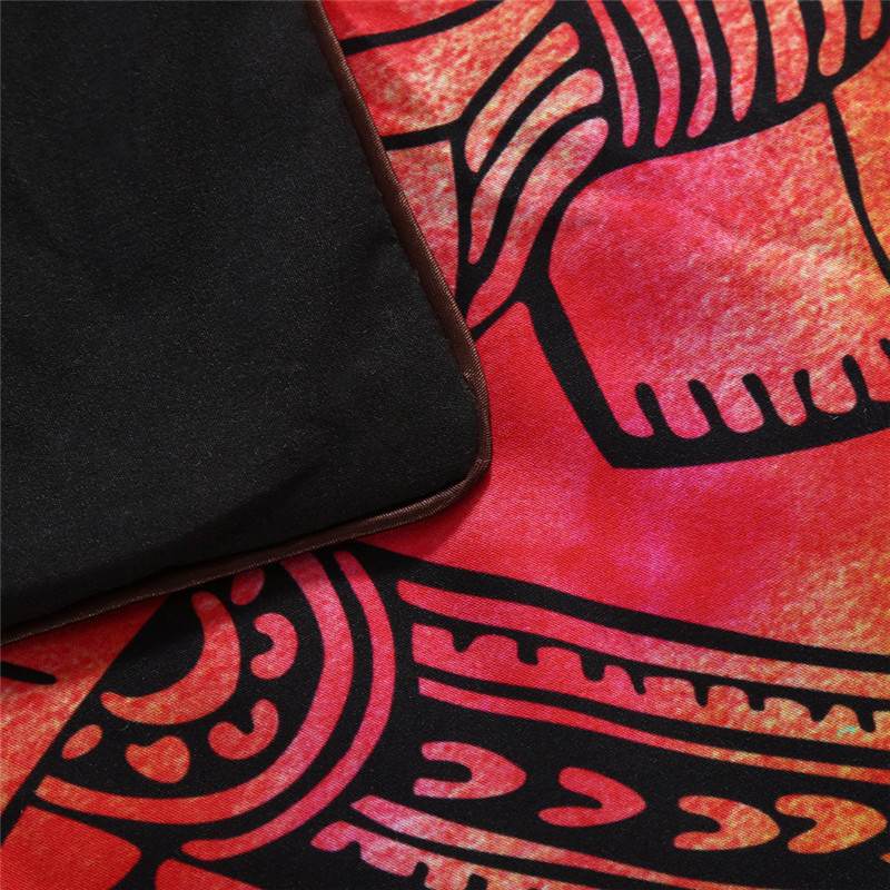 3Pcs Set  Elephant Mandala Duvet Cover With Pillowcase Covers