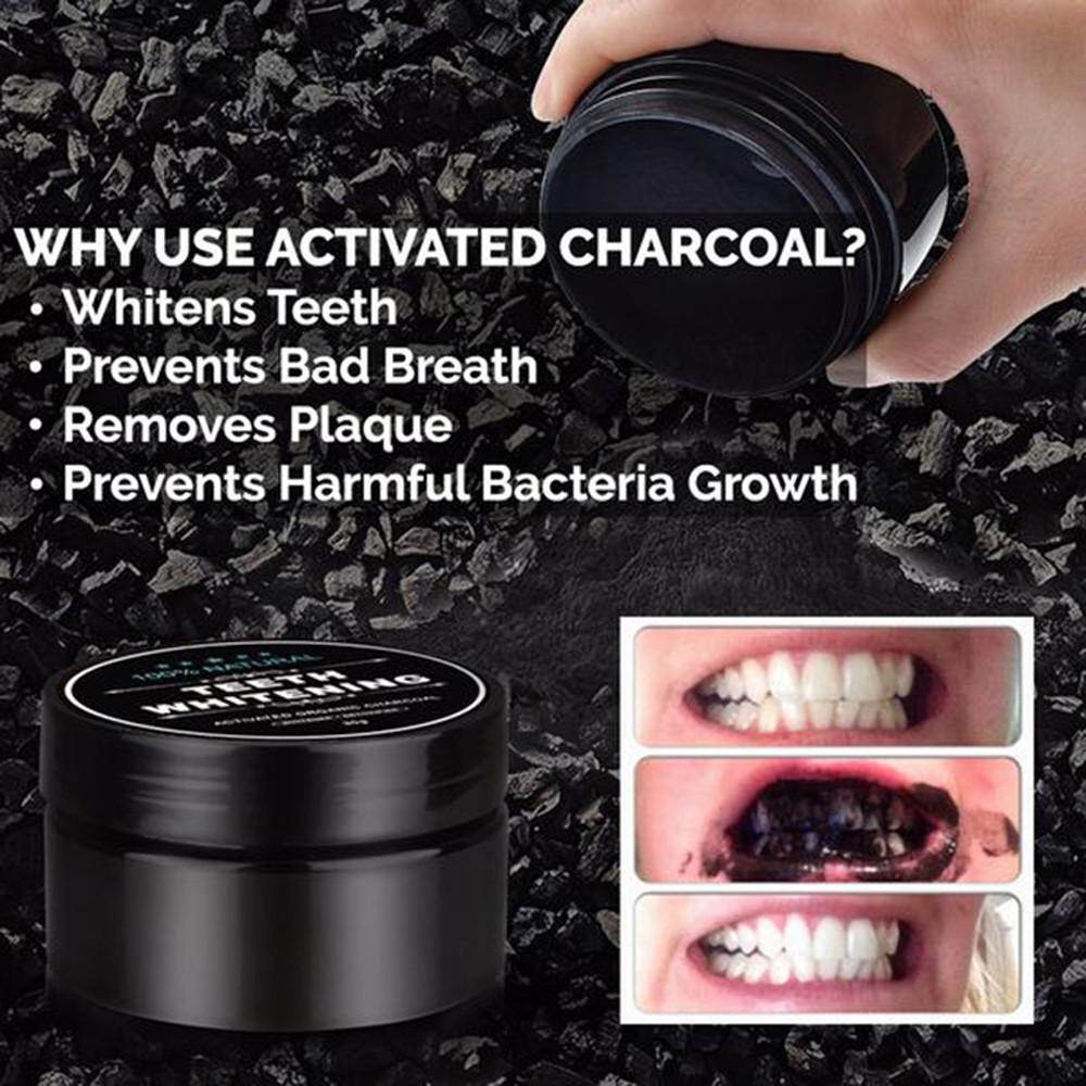 Activated Charcoal Tooth Polish with Brush