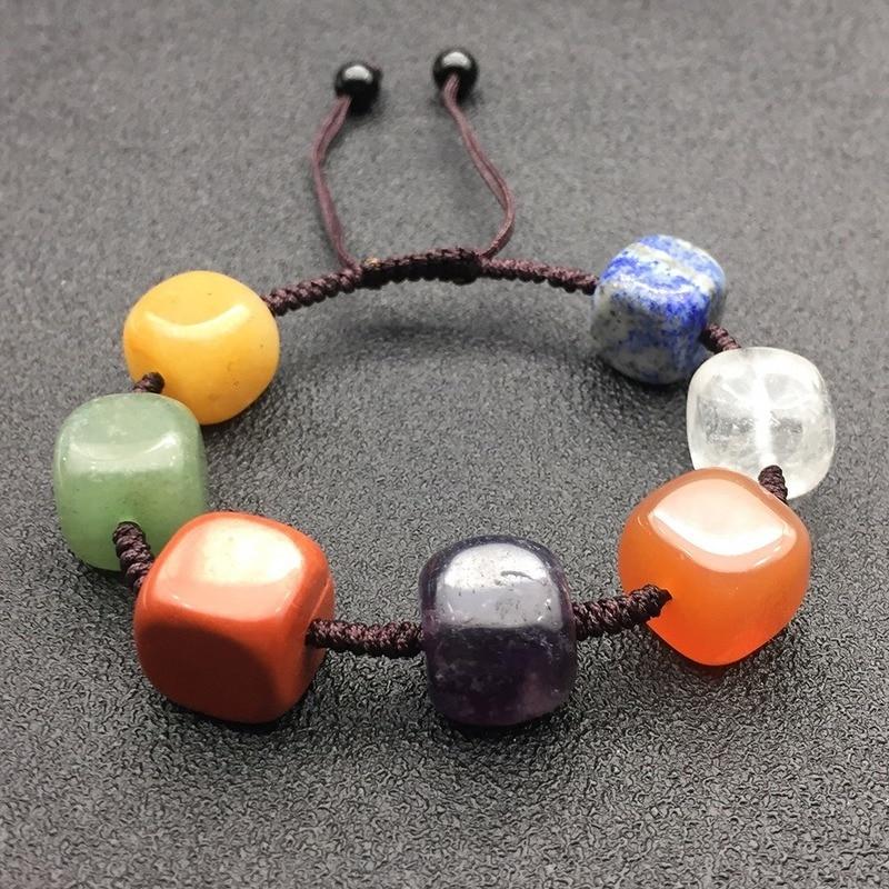 Big Bead 7  CHAKRA & REIKI  Natural Stone Bracelet