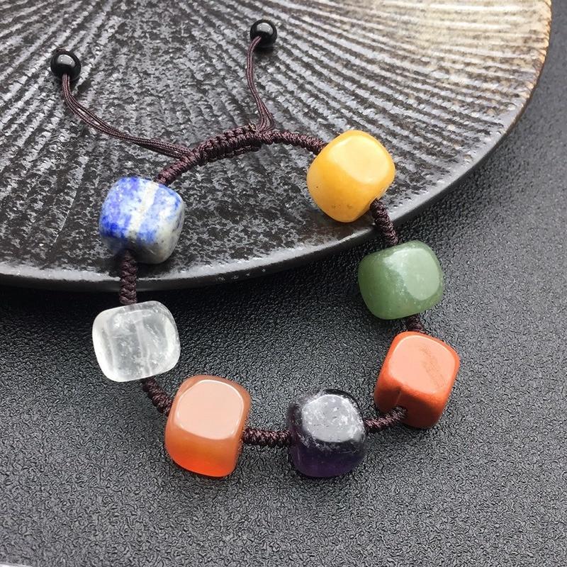 Big Bead 7  CHAKRA & REIKI  Natural Stone Bracelet