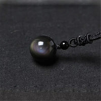 Thumbnail for Black Rainbow Eye Obsidian Necklace