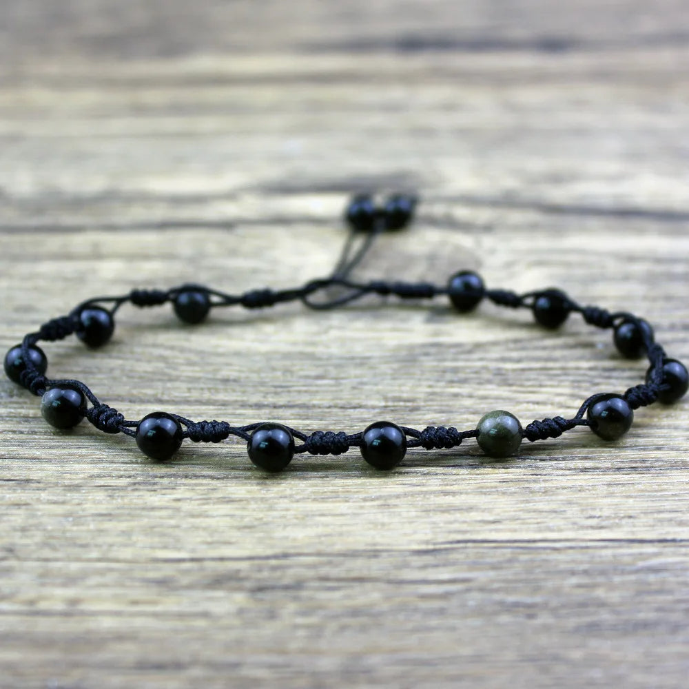 Black Obsidian Healing Anklet