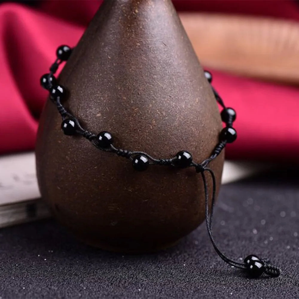 Black Obsidian Healing Anklet