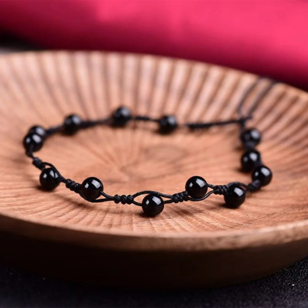 Black Obsidian Healing Anklet