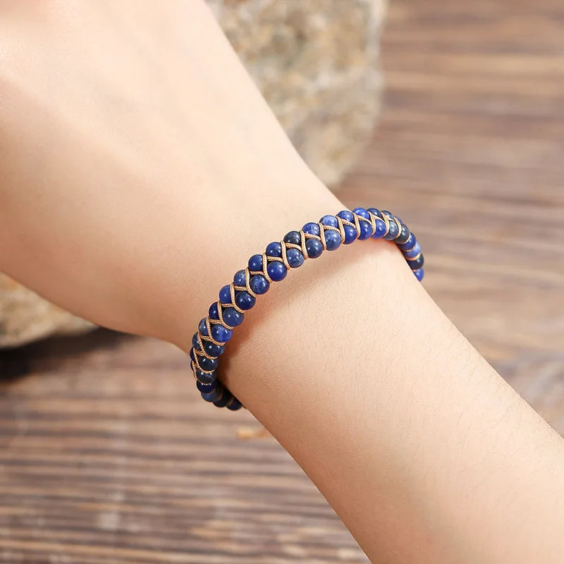 Blue Tigers Eye Courage Bracelet