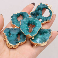 Thumbnail for Blue Crystal Geode Pendant Necklace