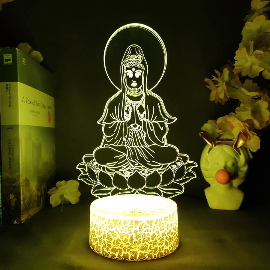 Relaxing Buddha LED Lamp