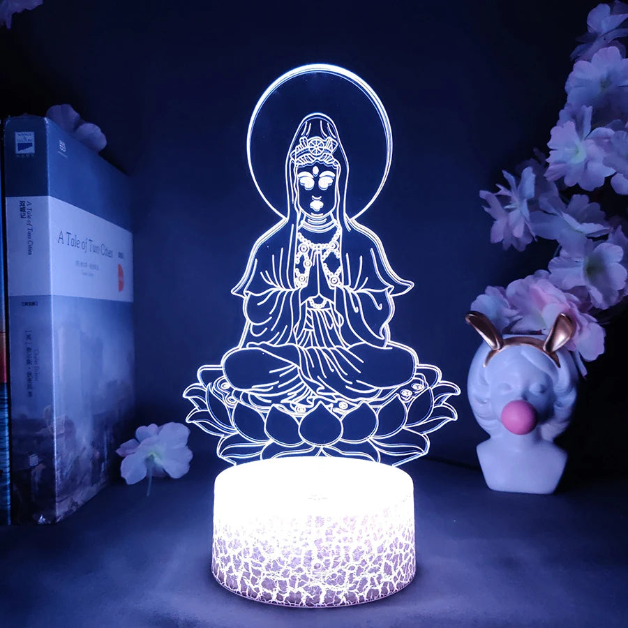 Relaxing Buddha LED Lamp