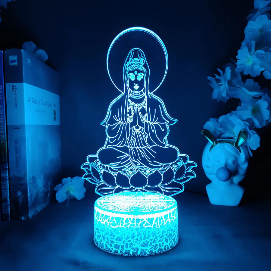 Relaxing Buddha LED Lamp