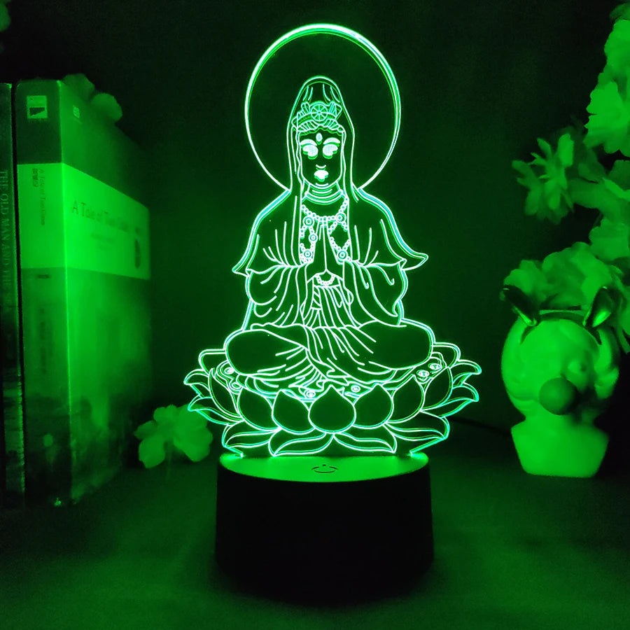 Relaxing Buddha LED Lamp