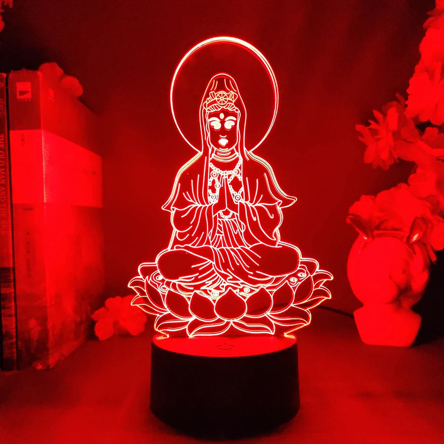 Relaxing Buddha LED Lamp