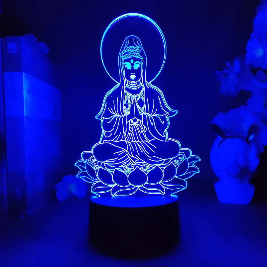 Relaxing Buddha LED Lamp