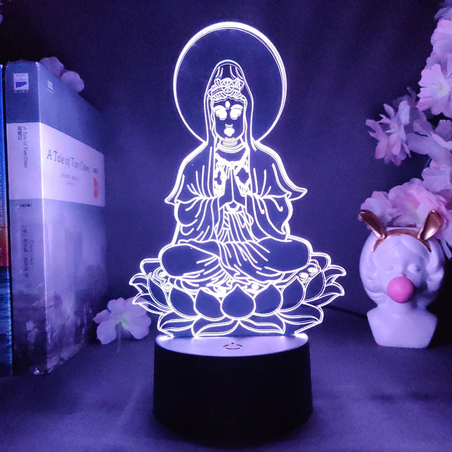 Relaxing Buddha LED Lamp