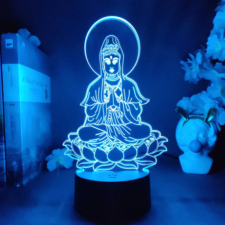 Relaxing Buddha LED Lamp