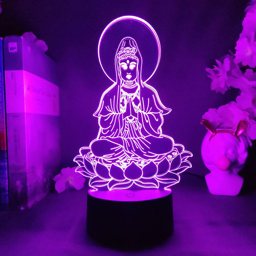 Relaxing Buddha LED Lamp