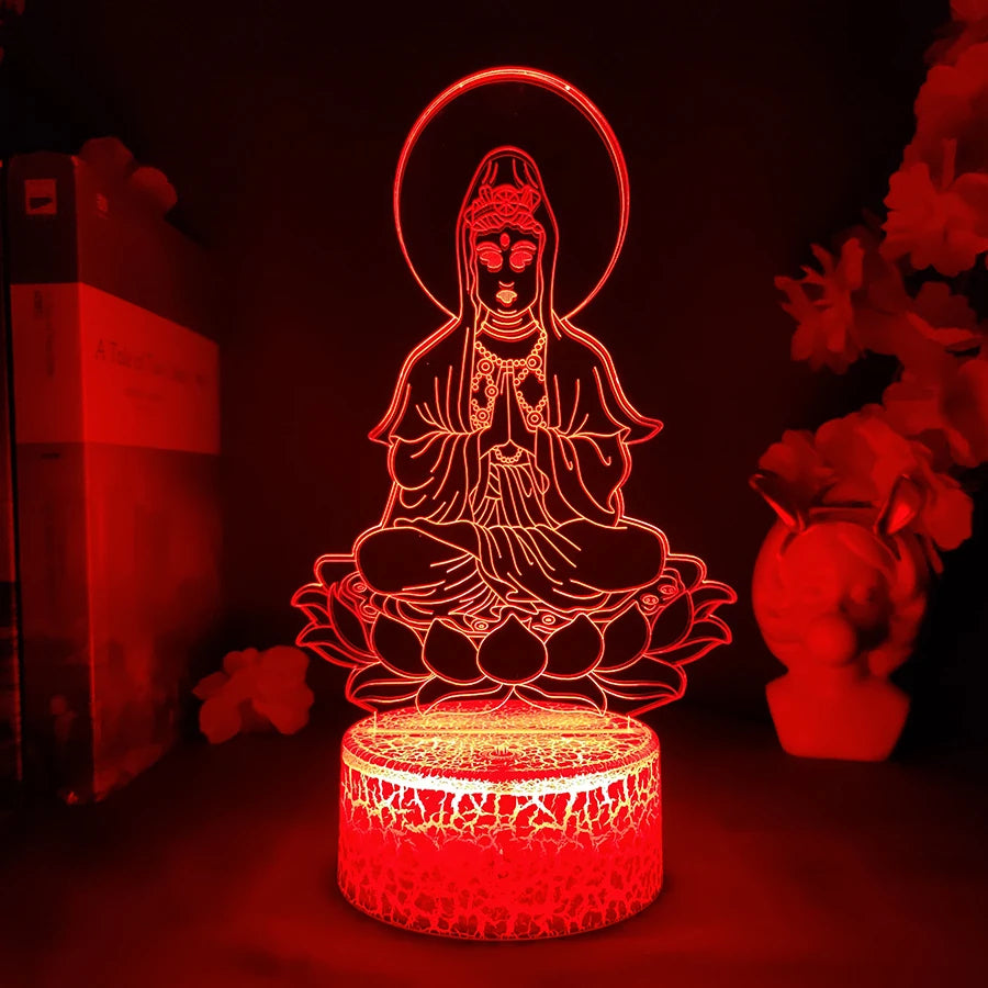 Relaxing Buddha LED Lamp