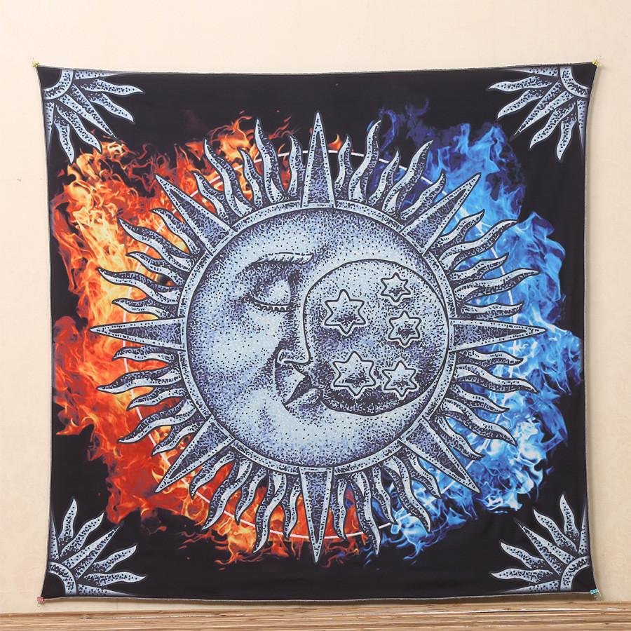 Boho Sun and Moon Style Tapestry