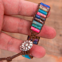 Thumbnail for Boho Tube Shape Natural Stone Beaded Wrap Bracelet