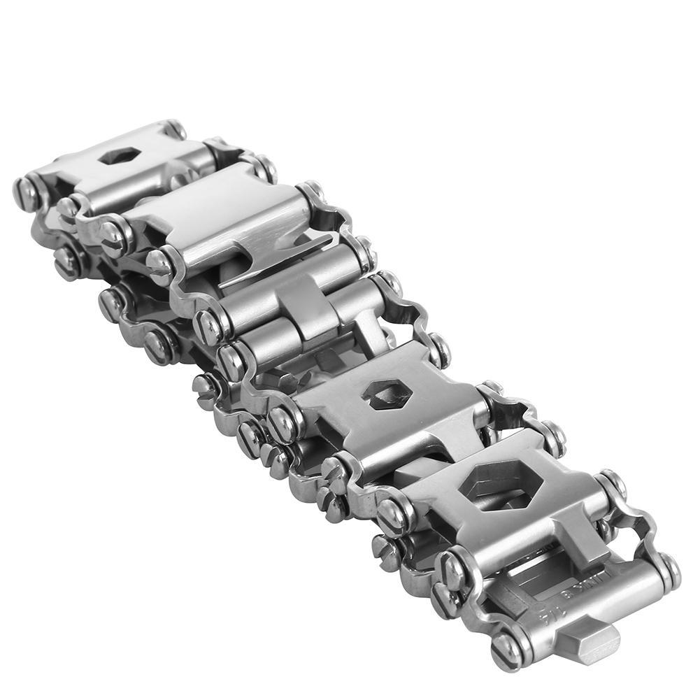 Stainless Steel 29-IN-1 Multifunctional TOOLBOX Bracelet