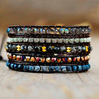 Thumbnail for Warrior Goddess Imperial Jasper Flower Wrap Bracelet