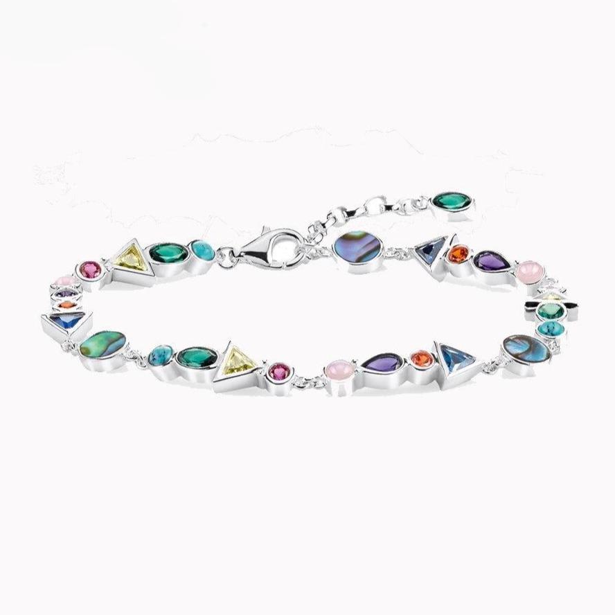 Silver & Zirconia Journey to Paradise Boho Bracelet