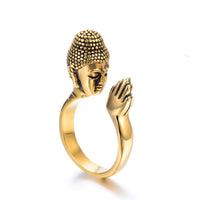 Thumbnail for Stainless Steel Unisex Anjali Mudra Buddha Ring