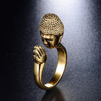 Thumbnail for Stainless Steel Unisex Anjali Mudra Buddha Ring