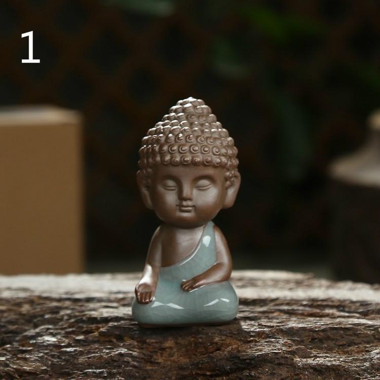 Glazed Buddha Tea Pet Cute Figurine