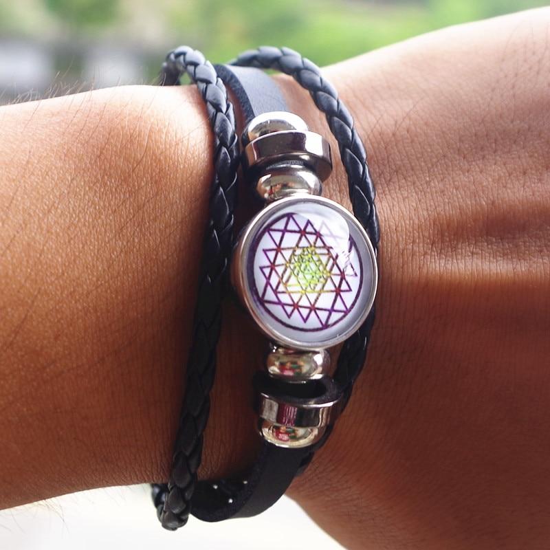 Sacred Geometry  Sri Yantra Multi-layer Bracelet