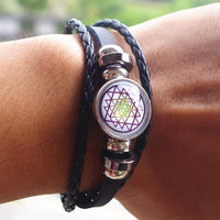 Thumbnail for Sacred Geometry  Sri Yantra Multi-layer Bracelet