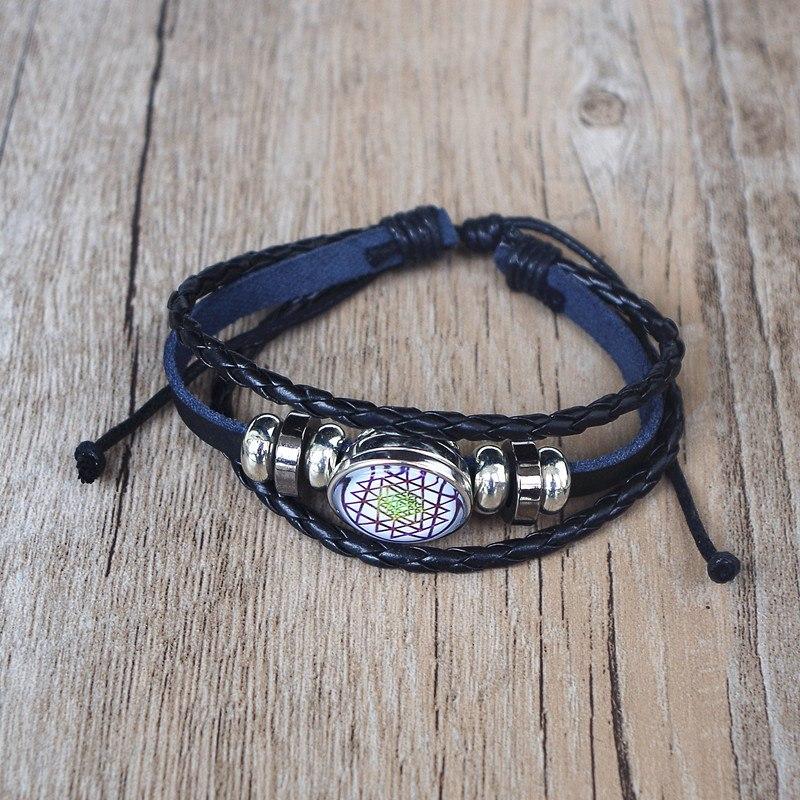 Sacred Geometry  Sri Yantra Multi-layer Bracelet