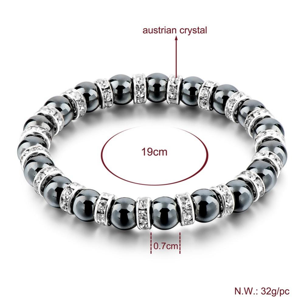 Tibetan Silver color Black Stone Bracelet