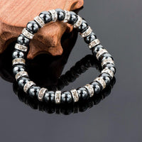 Thumbnail for Tibetan Silver color Black Stone Bracelet
