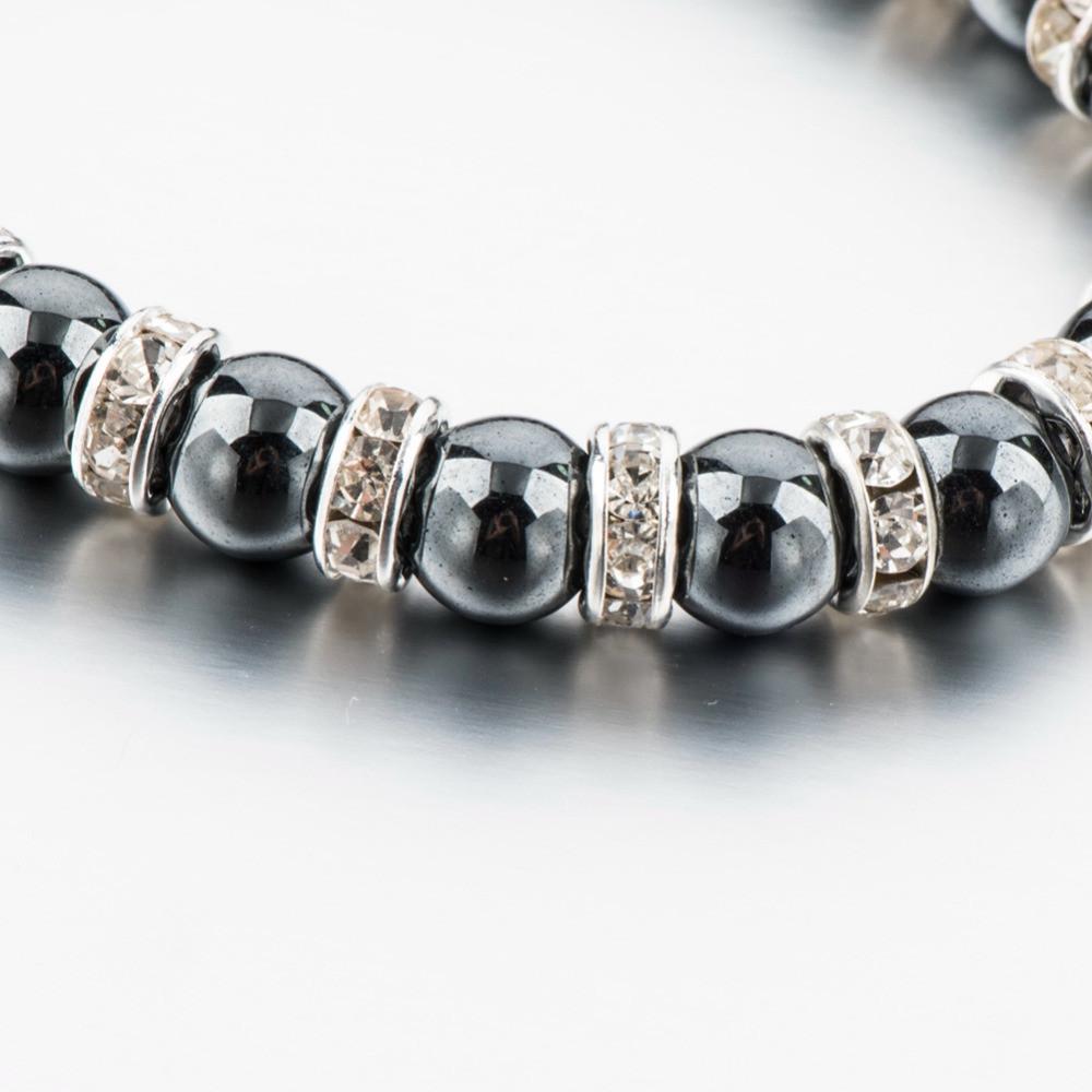 Tibetan Silver color Black Stone Bracelet