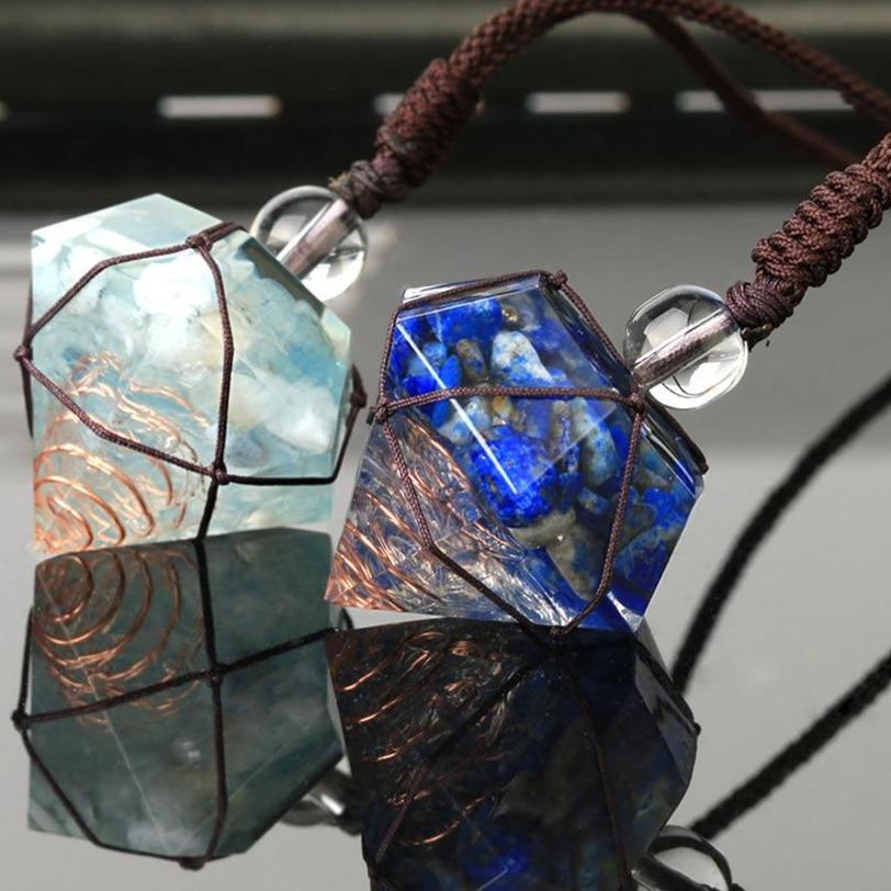 Handmade Diamond 'ULTIMATE ENERGY ABSORPTION' ORGONITE Pendant