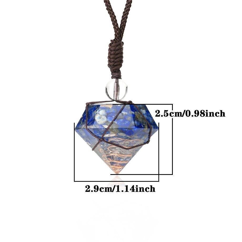 Handmade Diamond 'ULTIMATE ENERGY ABSORPTION' ORGONITE Pendant