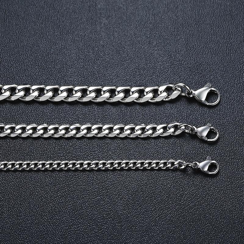 Men's Stainless Steel CUBAN LINK Chain Necklace