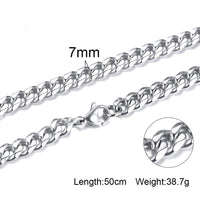 Thumbnail for Men's Stainless Steel CUBAN LINK Chain Necklace