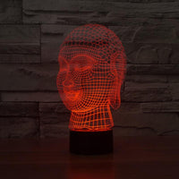 Thumbnail for 3D Hologram Effect Buddha LED Lamp