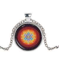 Thumbnail for Rainbow Sacred Sri Yantra Pendant Necklace