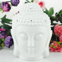 Thumbnail for Attractive Ceramic Buddha Head Oil Aromatherapy Burner