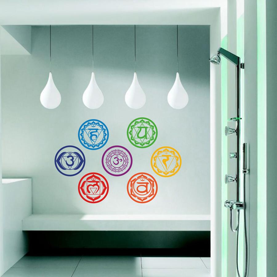 7 Chakra Vinyl Wall Stickers