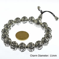 Thumbnail for Tibetan Six Syllable Om Mani Padme Hum Mantra Lotus Beads Bracelet