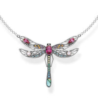 Thumbnail for Silver & Zirconia Dragonfly 'CREATIVITY' Necklace