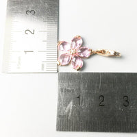 Thumbnail for Silver & Zirconia Cherry Blossom Flower Charm