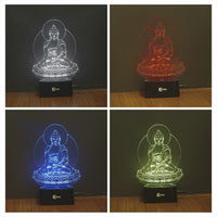 Thumbnail for Relaxing Buddha LED Lamp-Touch Changeable 7 Colors!