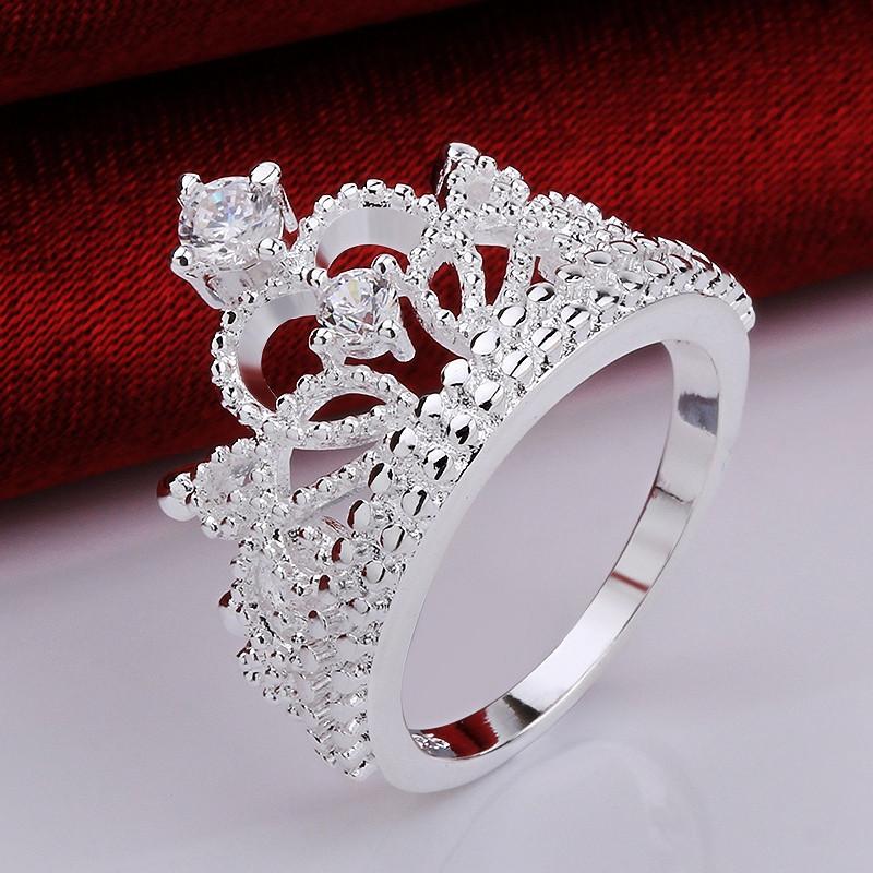 Sweet Princess Rhinestone Tiara Ring