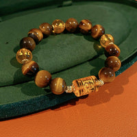 Thumbnail for Citrine Stone & Golden Tiger Eye 'GOD of WEALTH' Bracelet