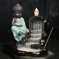 Thumbnail for Calming Staggered Waterfall and Buddha Incense Burner