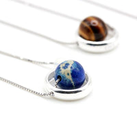 Thumbnail for 925 Sterling silver SOLAR SYSTEM  Necklace- Choose your Fav PLANET!